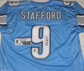 Matthew Stafford Signed Detroit Lions Custom Jersey Size XL GTSM/Stafford COA