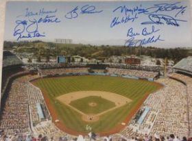 Dodgers Greats Signed 11x14 Photo JSA coa