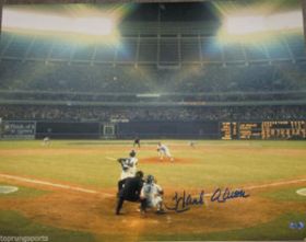 Hank Aaron Signed Atlanta Braves 16X20 715th Home Run Sports Illustrated Cover Photo Steiner coa