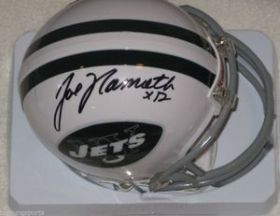 Joe Namath Signed Autographed New York Jets Mini Helmet Steiner Sports coa