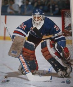 John Vanbeisbrouck Signed New York Rangers NHL 16x20 Photo Steiner Sports