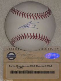 Curtis Granderson Signed New York Mets MLB Baseball Steiner Sports coa