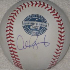 Alex Rodriguez Signed NY Yankees 2009 Inaugural Season Baseball