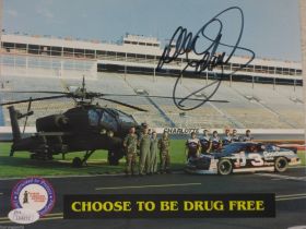 Dale Earnhardt #3 Signed Goodwrench 8x10 Photo W/ Armed Forces James Spence