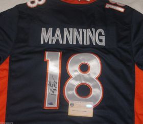 Peyton Manning Signed Denver Broncos Jersey Steiner