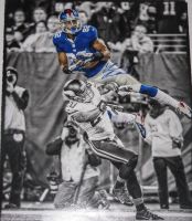 Rueben Randle Signed NY Giants Color Accents 16x20 Photo Steiner Sports