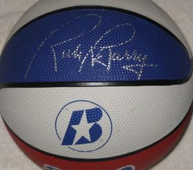 Rick Barry Signed NY Nets ABA Basketball Schwartz