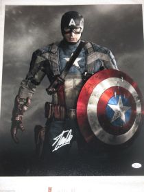 Stan Lee Signed Avengers Captain America 16X20 Photo James Spence